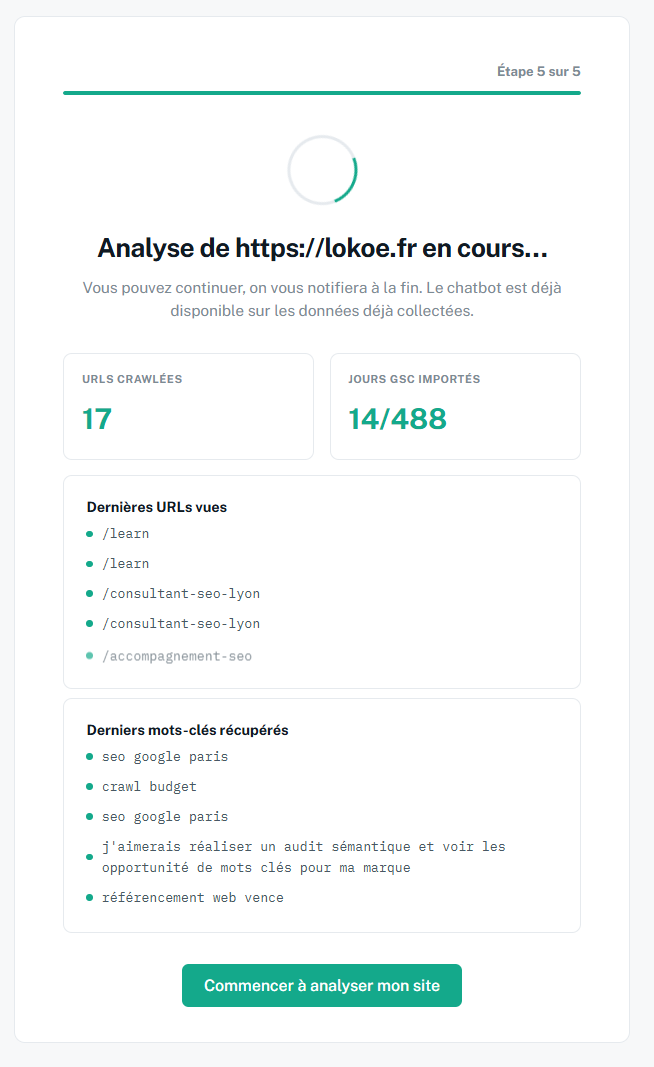 Rapport de crawl Rokapi